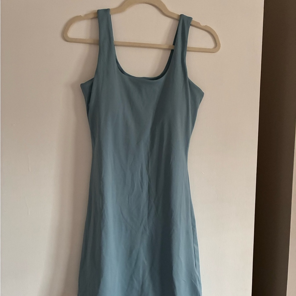 Chic Sleeveless Blue Mini Dress